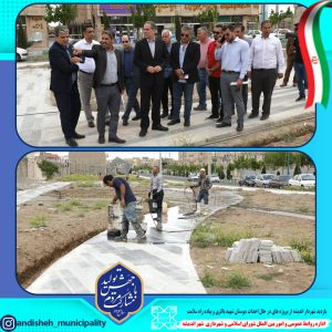 بازدید شهردار اندیشه از پروژه های در حال احداث ،بوستان شهید باکری و پیاده راه سلامت